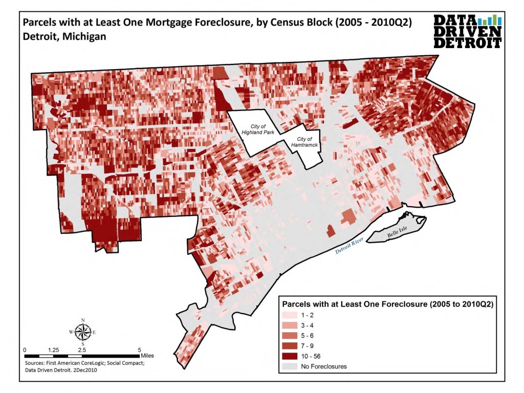 Parcels with at Least One Mortgage Foreclosure